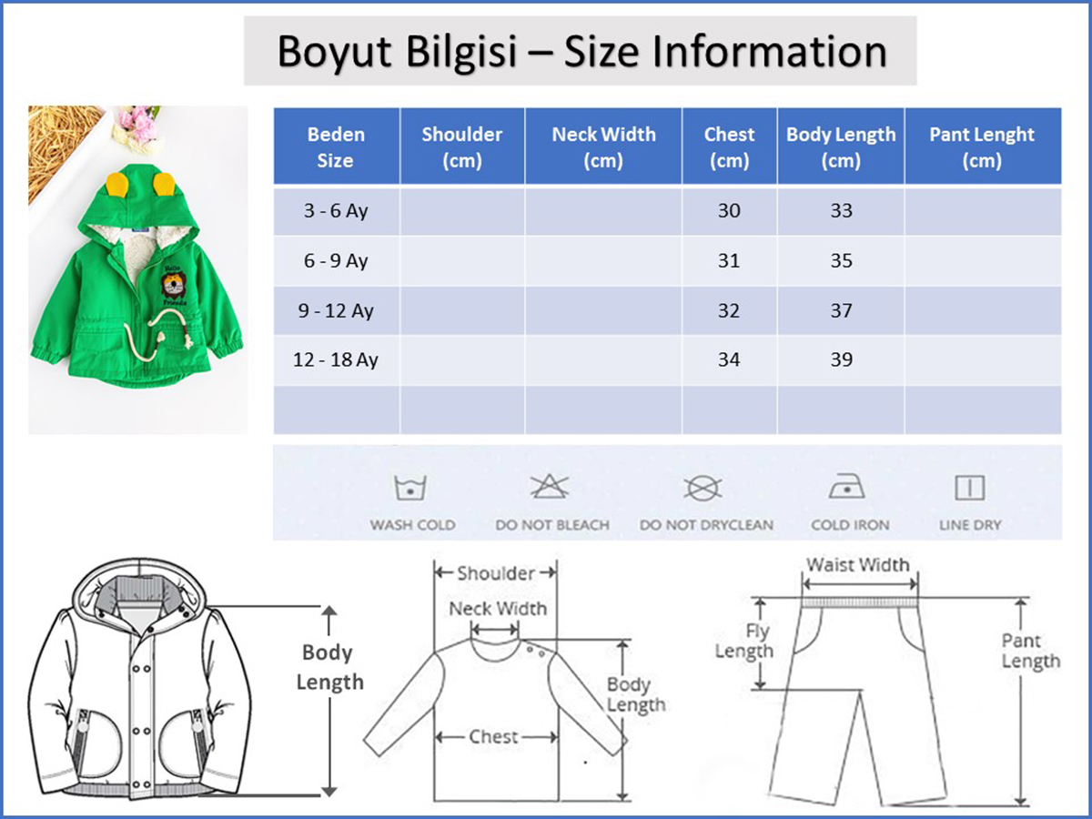 Babymod erkek bebek mont
