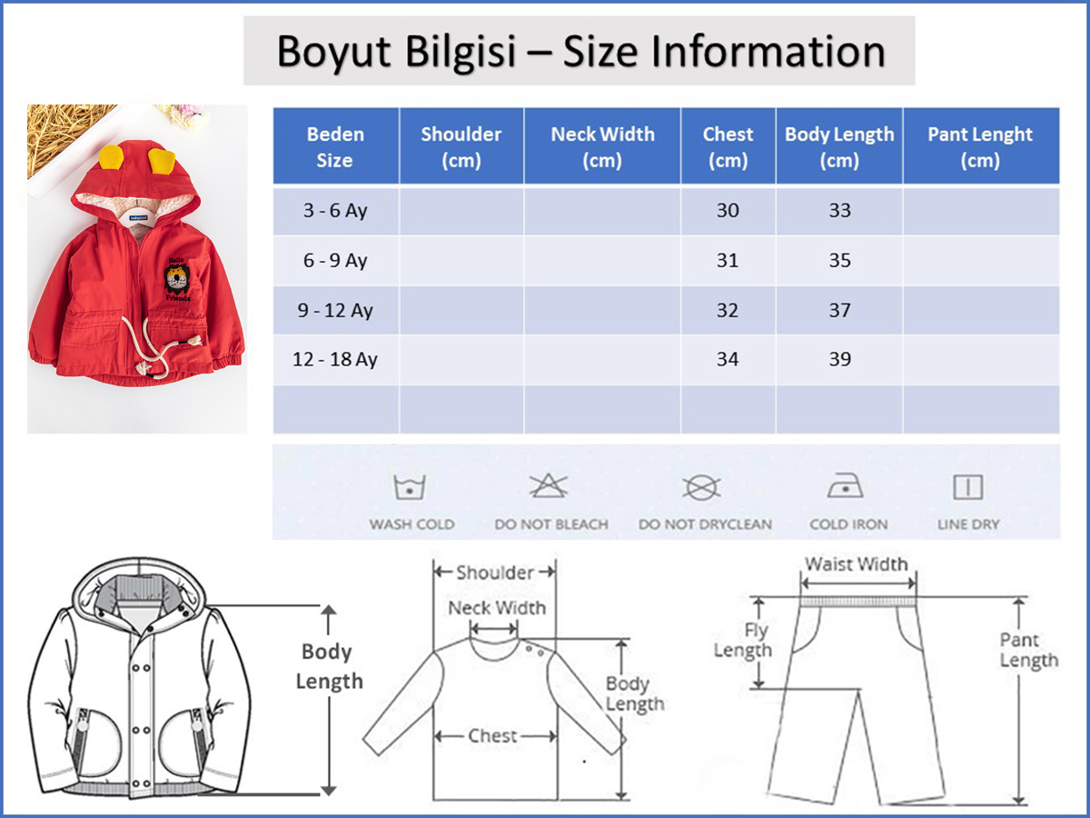 Babymod erkek bebek mont