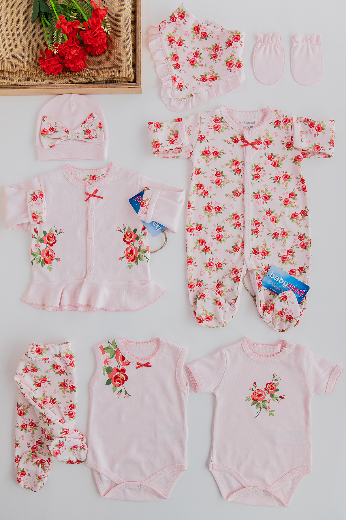 babymod güllü8 li set