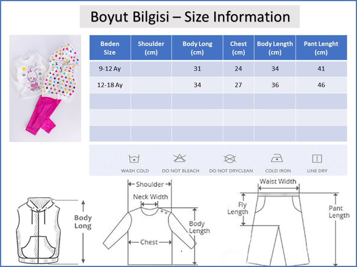 Babymod kız bebek takım