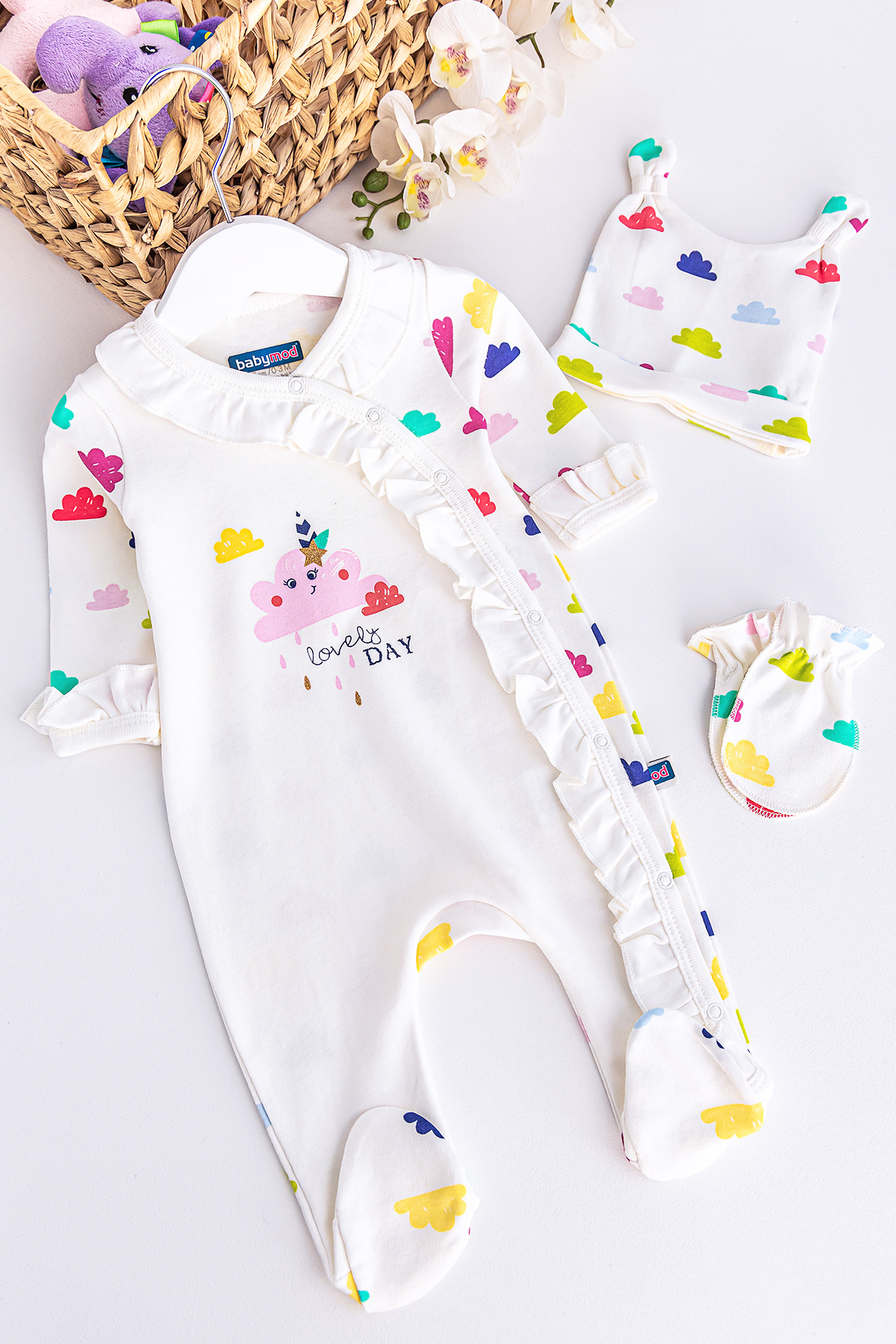 Babymod kız bebek tulum