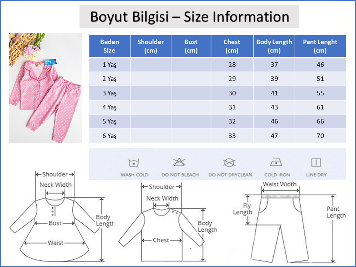 Babymod kız çocuk pijama