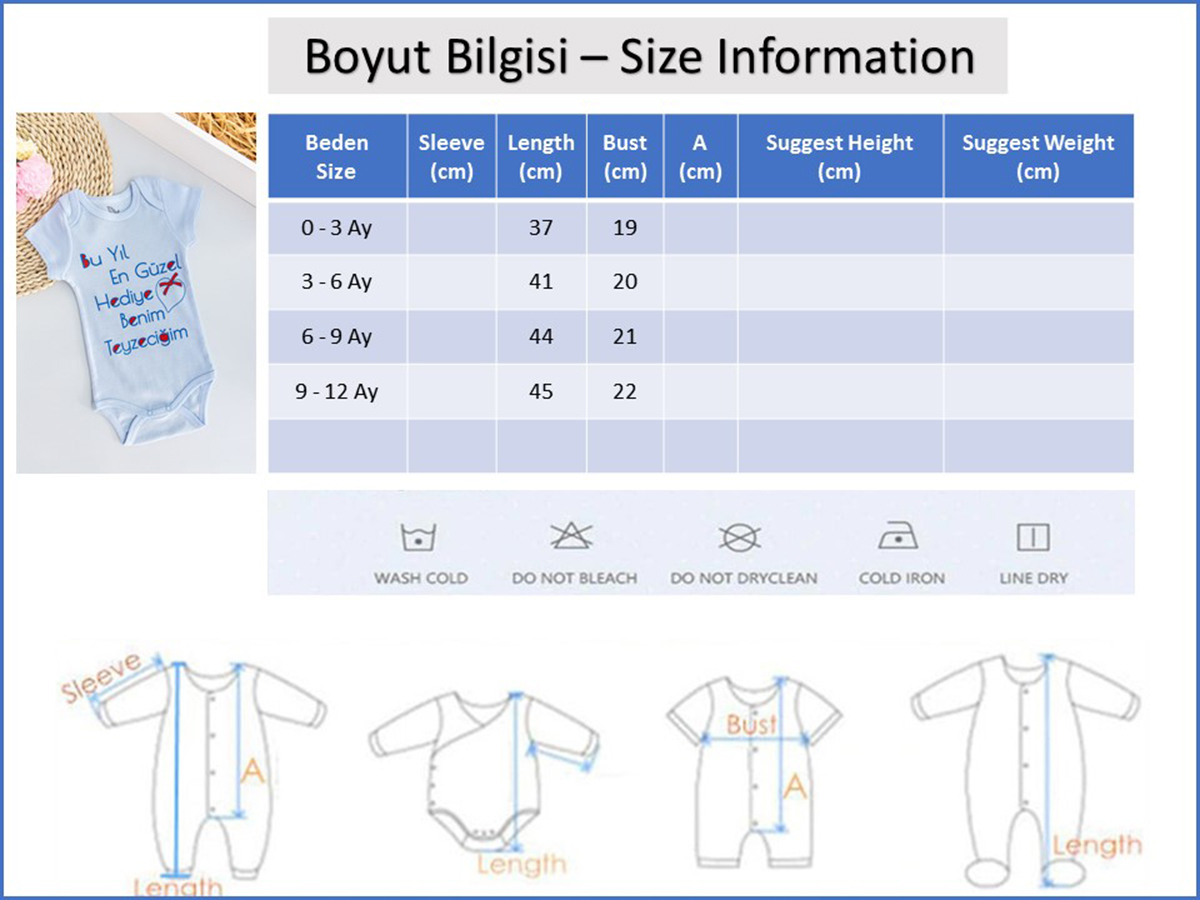 Babymod erkek bebek çıt çıtlı body