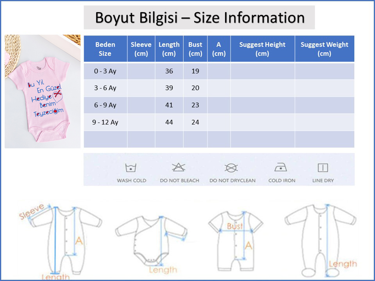 Babymod kız bebek çıt çıtlı body