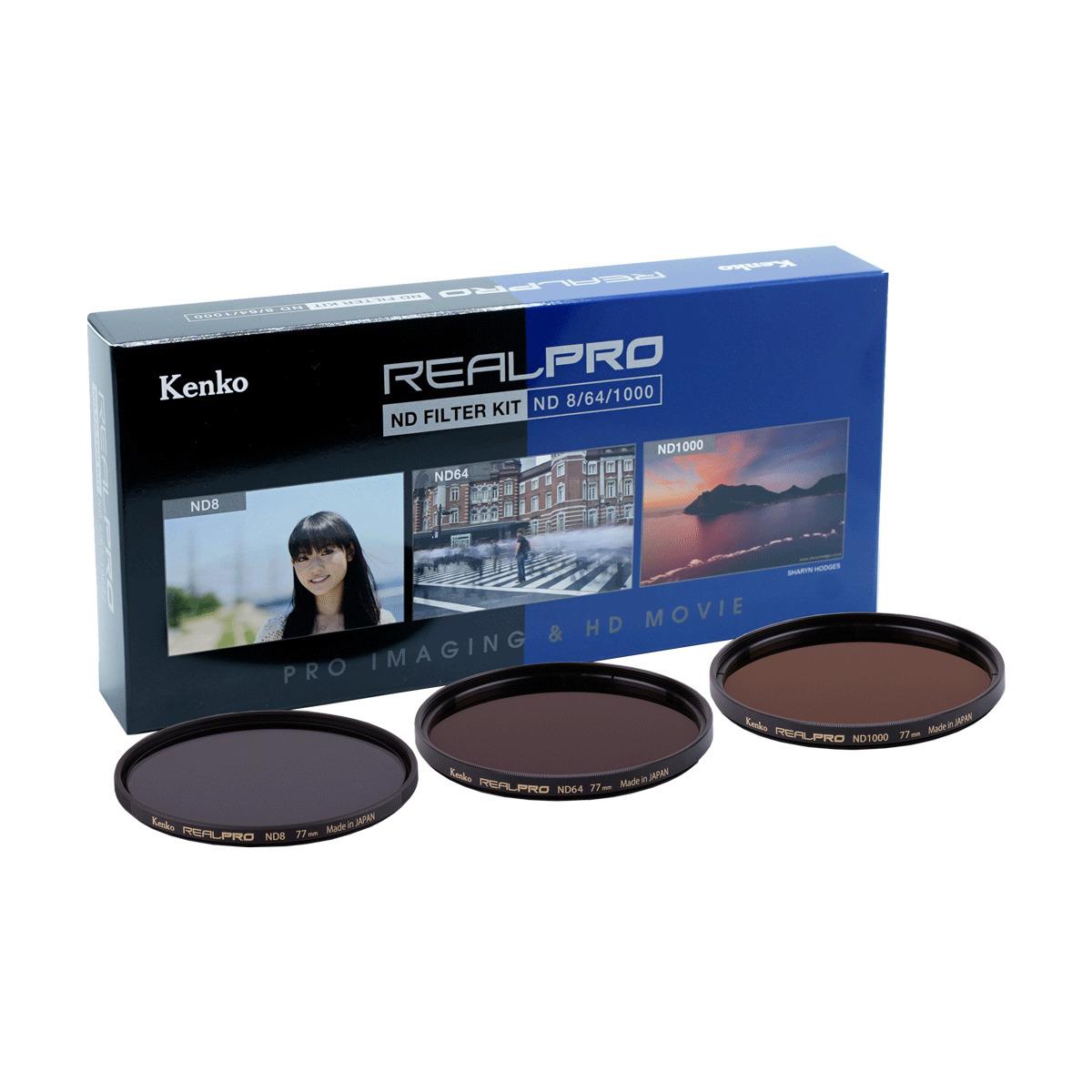 Kenko Kenko 55 mm Real Pro ND Filtre Seti (ND8, ND64, ND1000) - Ürün Detay Görseli