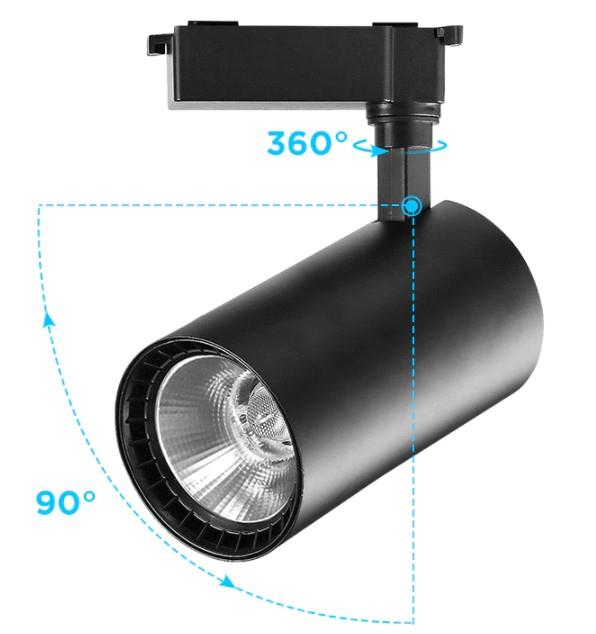 led ray spot ayarlı 360 cob led ray spot led armatür aydınlatma