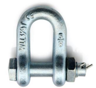 Somunlu Düz Kilit / Us Type Chain Shackle 7 Mm 1/4 İnç