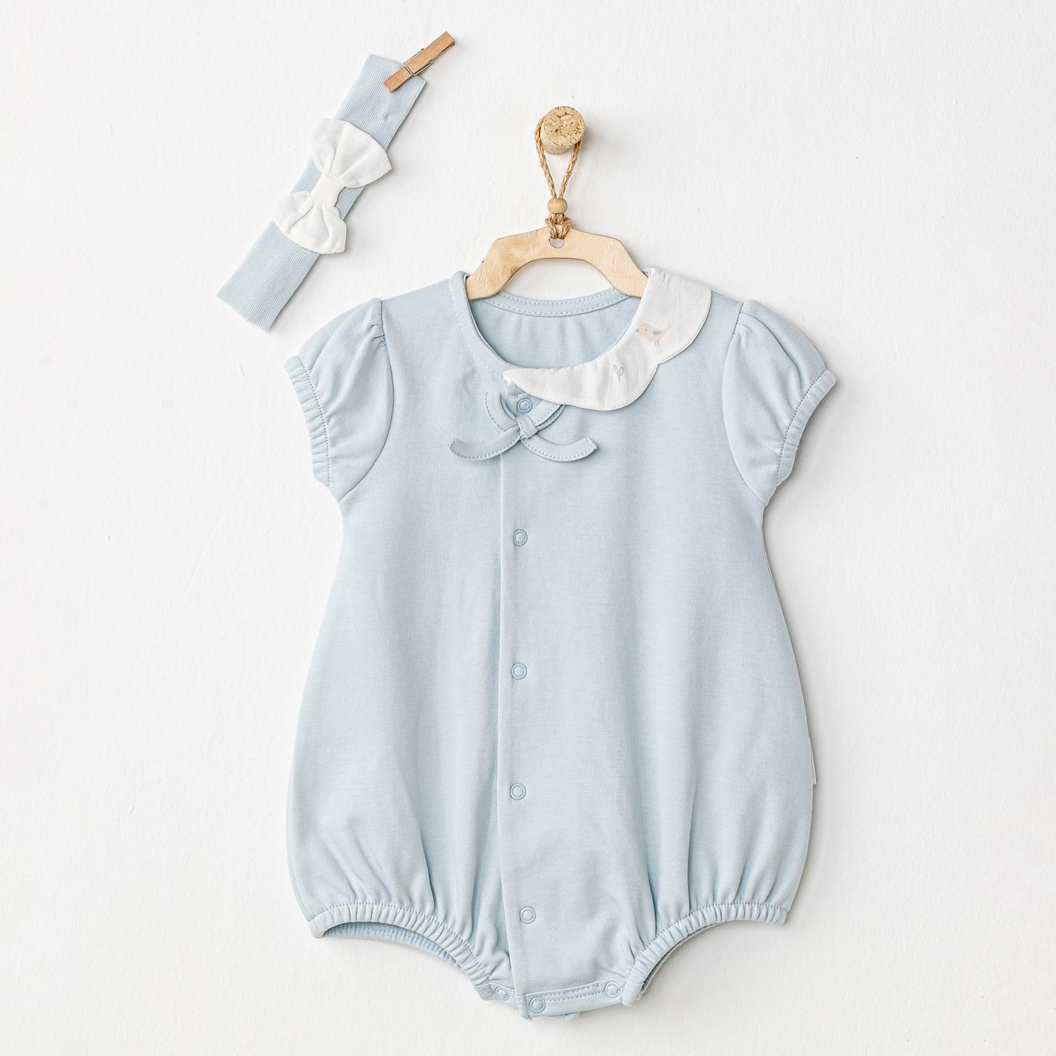 Andywawa AC24532 Spring Birds Bebek Tulum Takım Blue