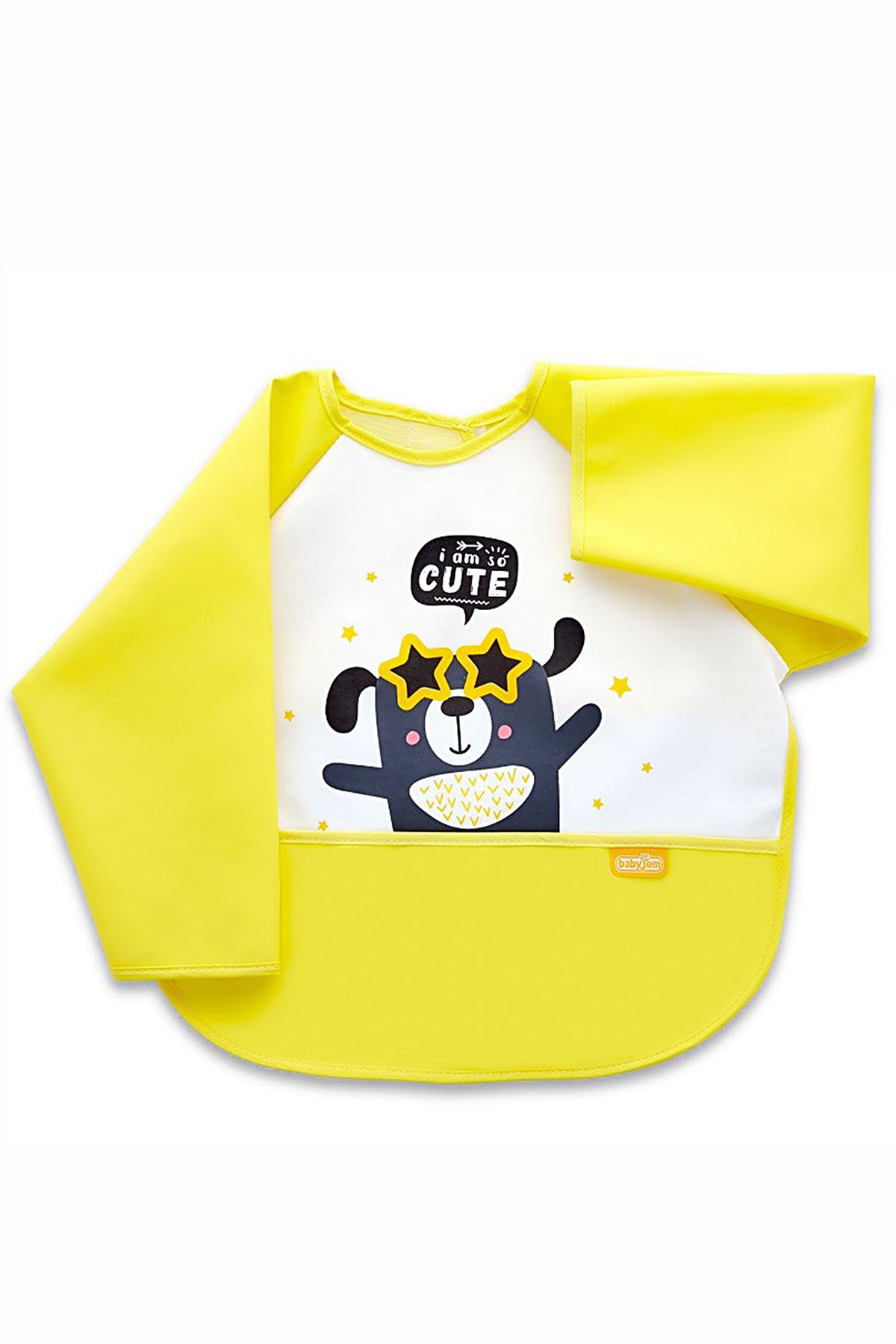 BabyJem Poli Muşamba Kollu Mama Önlüğü 034 Sarı