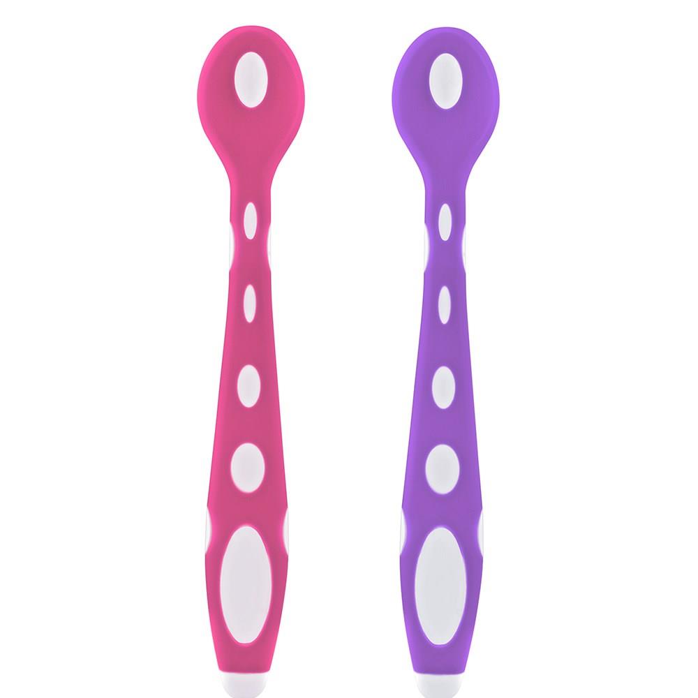 BabyJem Silikon Mama Kaşığı 563 Pembe Mor