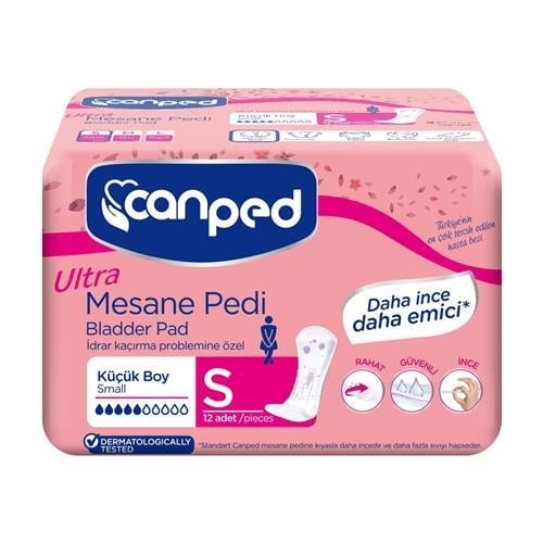 Canped Ultra Mesane Pedi S Beden Küçük Boy 12 Adet 