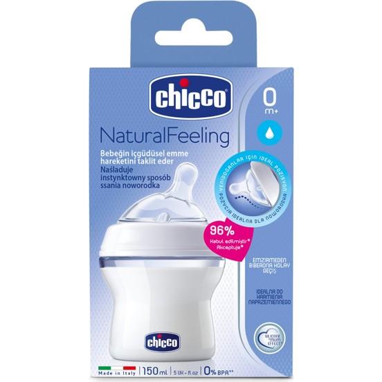 Chicco Natural Feeling Silikon Emzikli PP Biberon 0+ Ay 150ml 