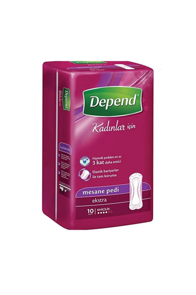 Depend Mesane Pedi Kadın Ekstra 10 Adet 