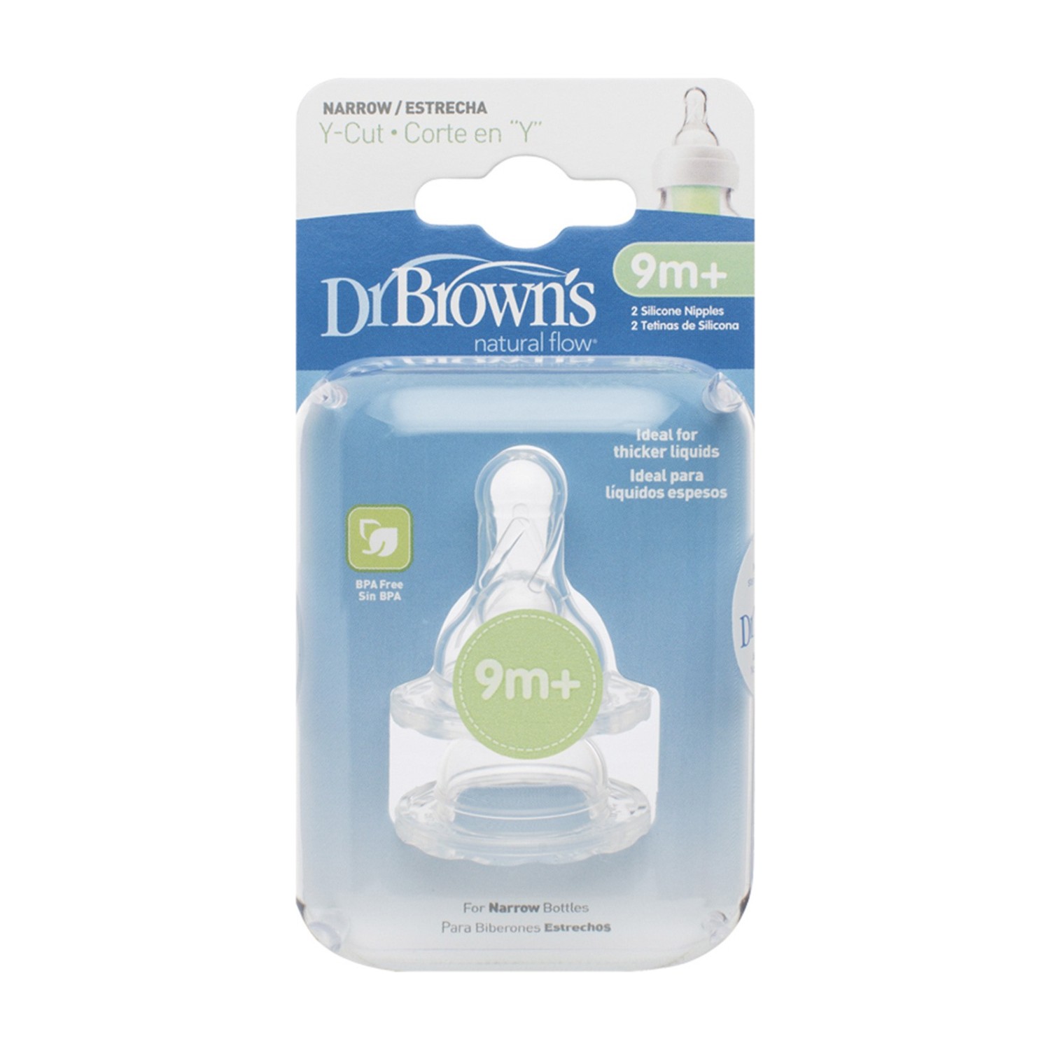 Dr Brown's Dar Ağız Y Kesim 2Li Silikon Biberon Emziği 