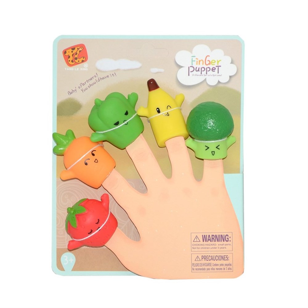 Finger Puppet Meyve Figürlü Parmak Kuklası 