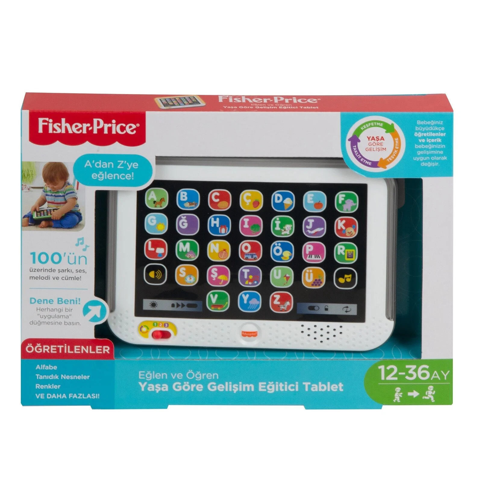 Fisher-Price LnL Yaşa Göre Gelişim Eğitici Tablet HXB69 