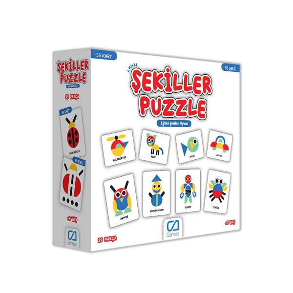 Games Akıllı Şekiller Puzzle 55 Kart 5114 