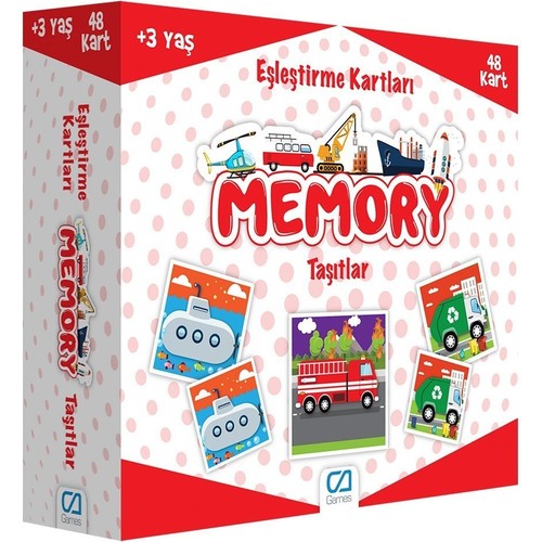 Games Eşleştirme Kartları Taşıtlar 48 Kart 5038 
