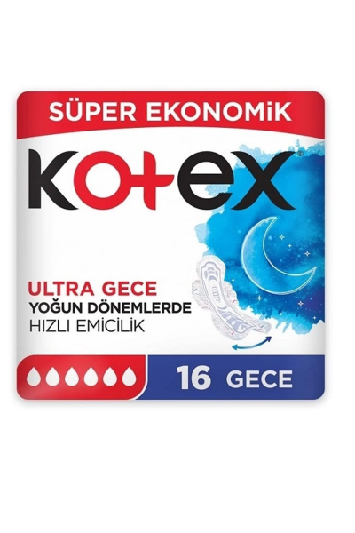 Kotex Ultra Quadro Gece Ped 16 Adet 
