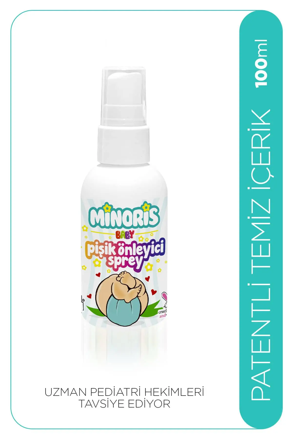 Minoris Baby Organik Pişik Önleyici Sprey 100ml 