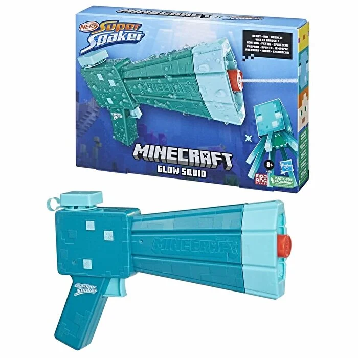 Nerf Super Soaker Minecraft Glow Squid F7600 