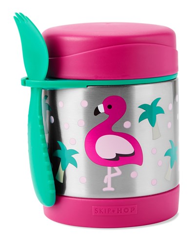 Skip Hop Zoo Paslanmaz Çelik Termos 325ml Flamingo