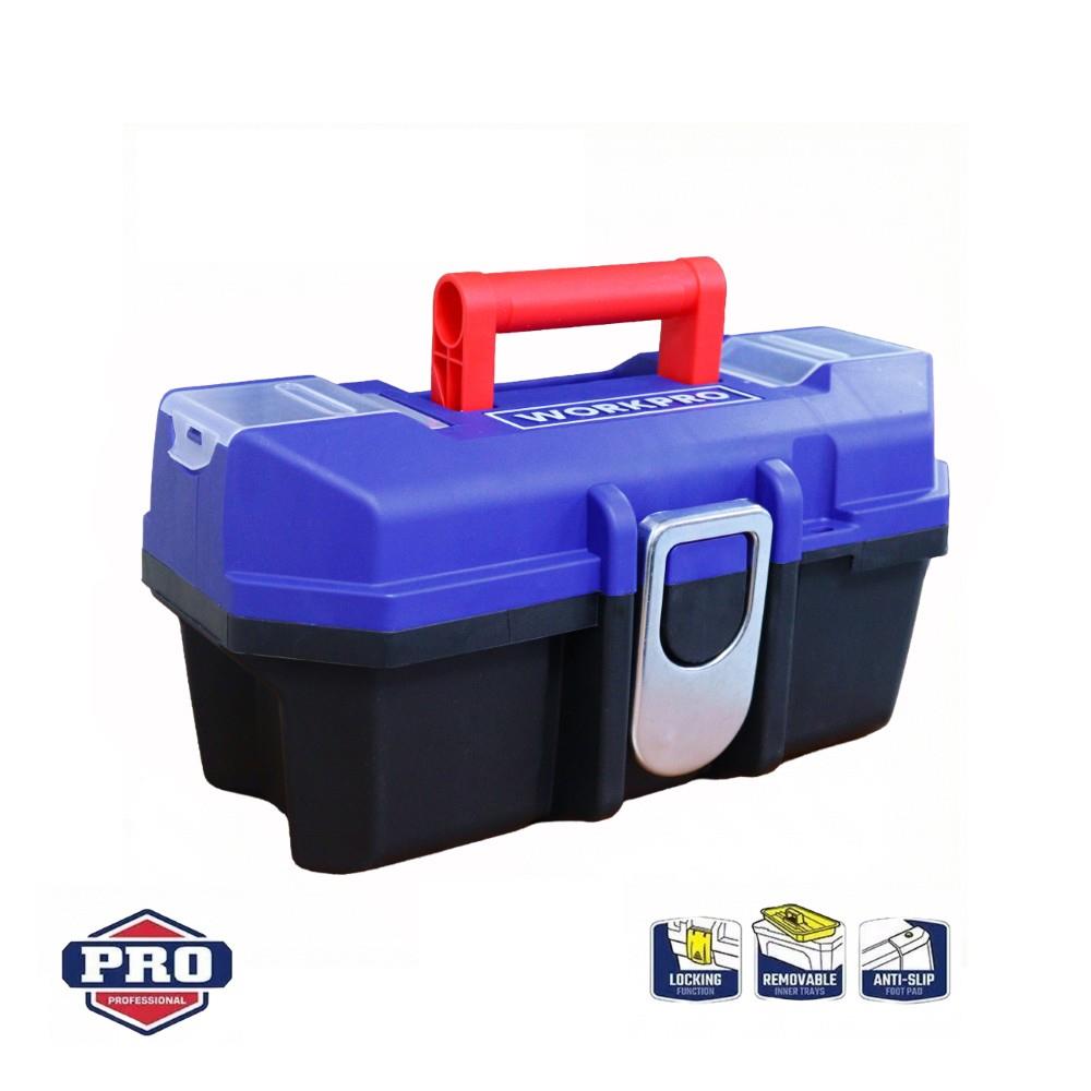 WORKPRO WP283021 13’’ Metal Kilitli Plastik Takım Çantası