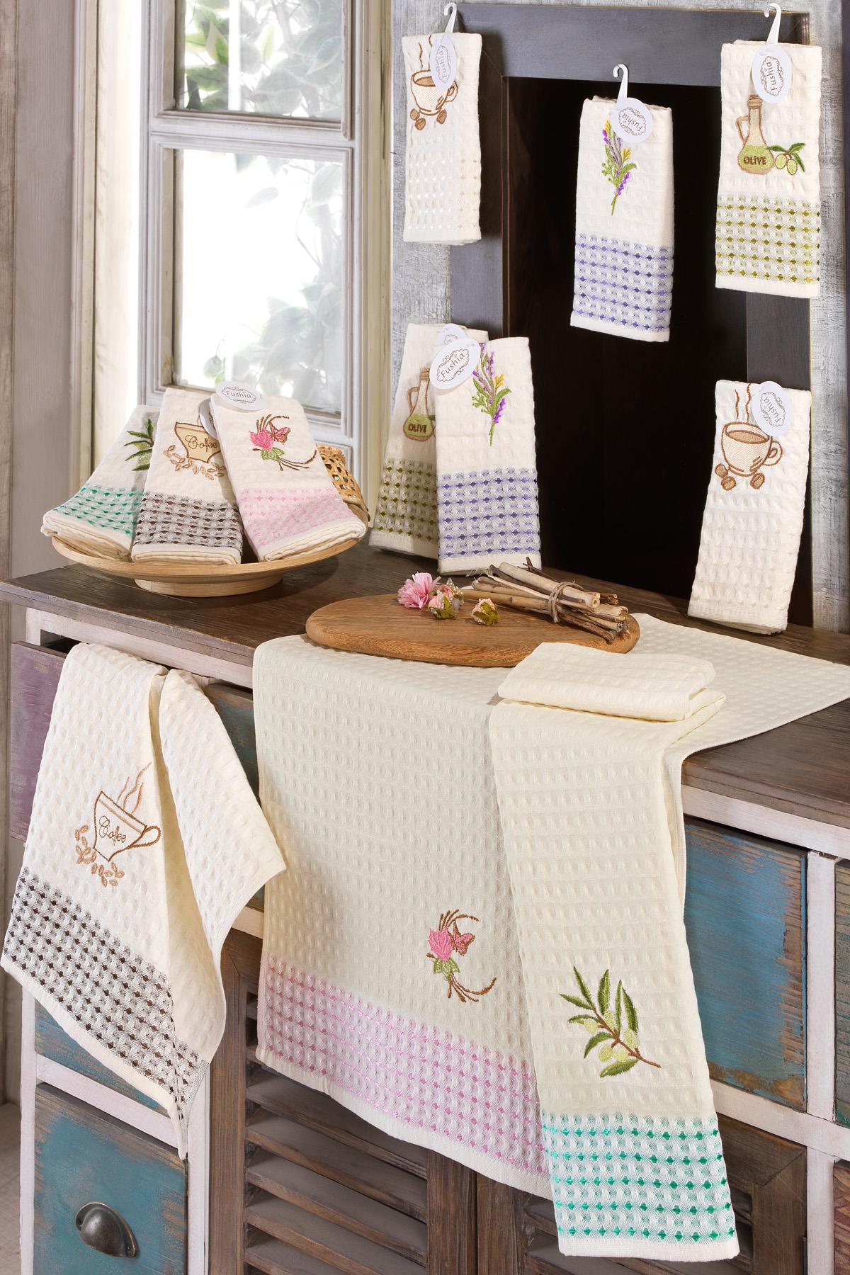 12'li Waffle 45x65 cm Mutfak Havlusu | Kurulama Bezi | Mix