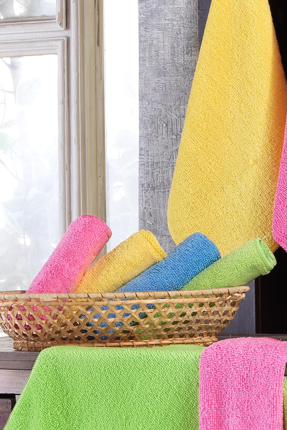 6 Adet Magic Towel Microfiber Havlu Seti