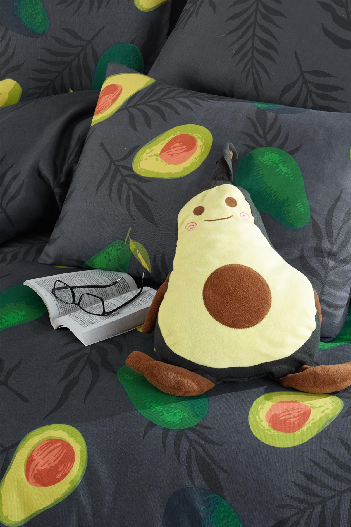 Avocado Dark %100 Pamuk Çift Kişilik Avakado Nevresim Takımı