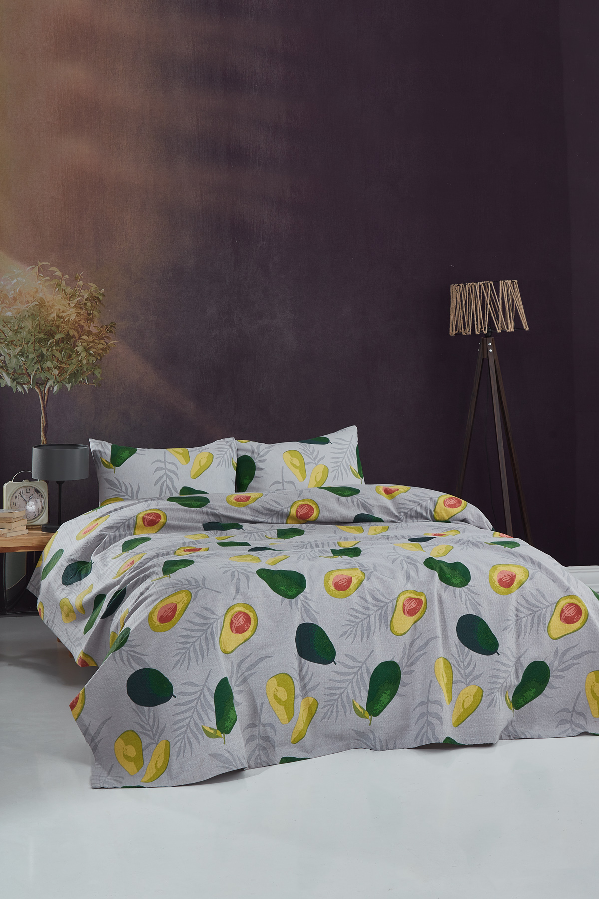 Avocado Tek Kişilik Avacado Desenli Tek Pike