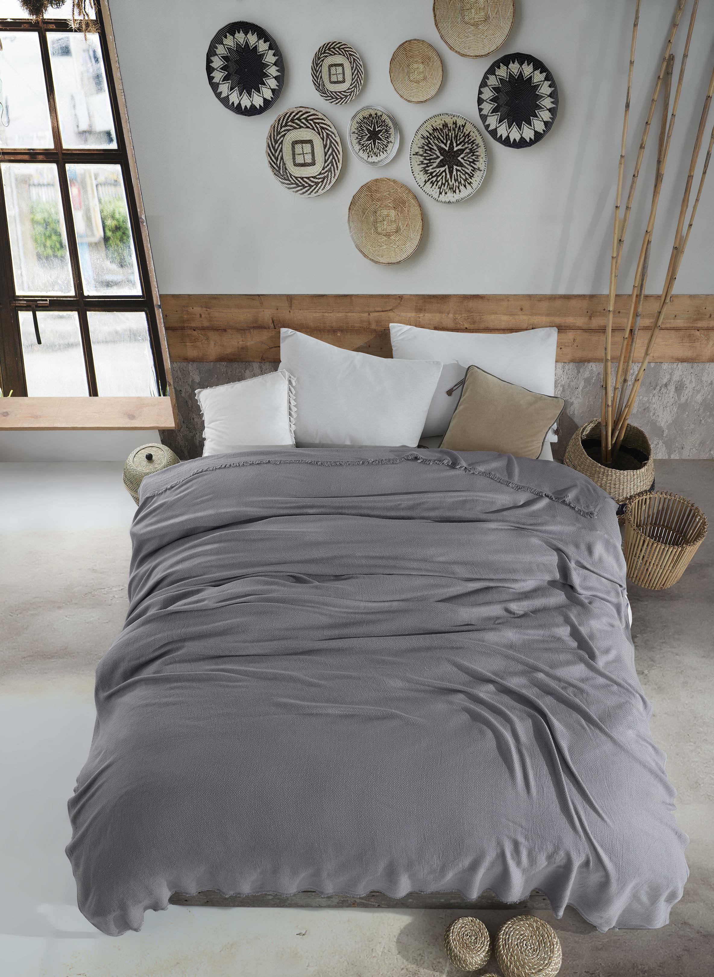 Bamboo Çift Kişilik Bambu Yatak Örtüsü