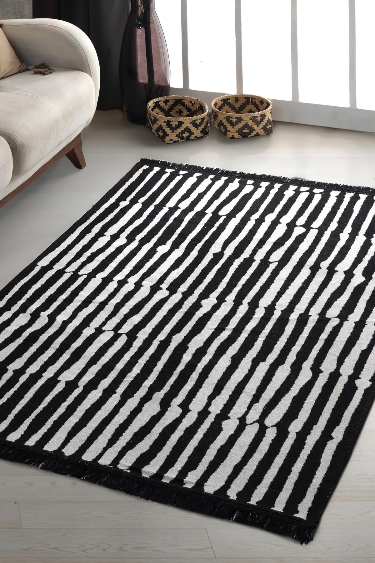 Histogram Çift Taraflı Modern Dokuma Kilim