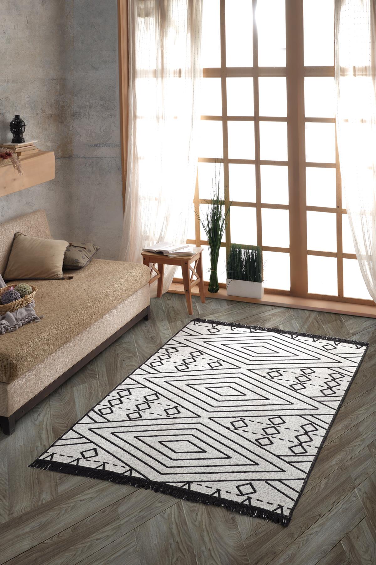Persian Çift Taraflı Modern Dokuma Kilim