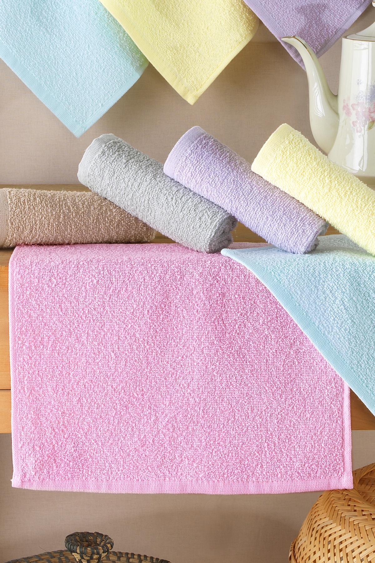 Soft Towel 30 X 30 CM   10 Adet %100 Pamuk Havlu Seti