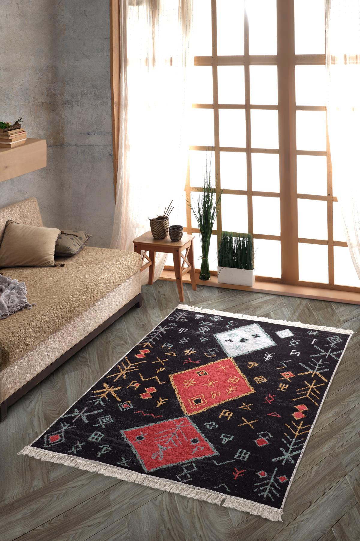 Stark Çift Taraflı Modern Dokuma Kilim