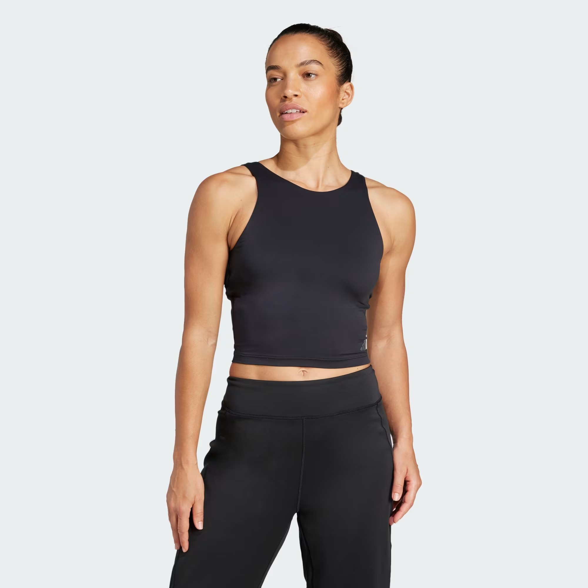 Adidas Crop Kadın Yoga Atleti JH1476 (JH1476) Siyah