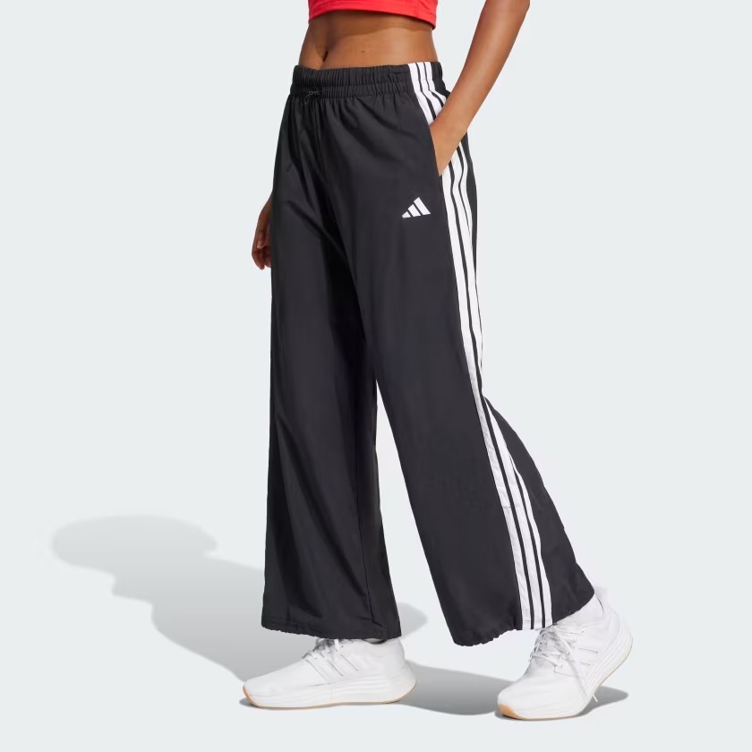 Adidas Essentials 3-Stripes Lifestyle Woven Kadın Paraşüt Pantolon JE1306 (JE1306) Siyah