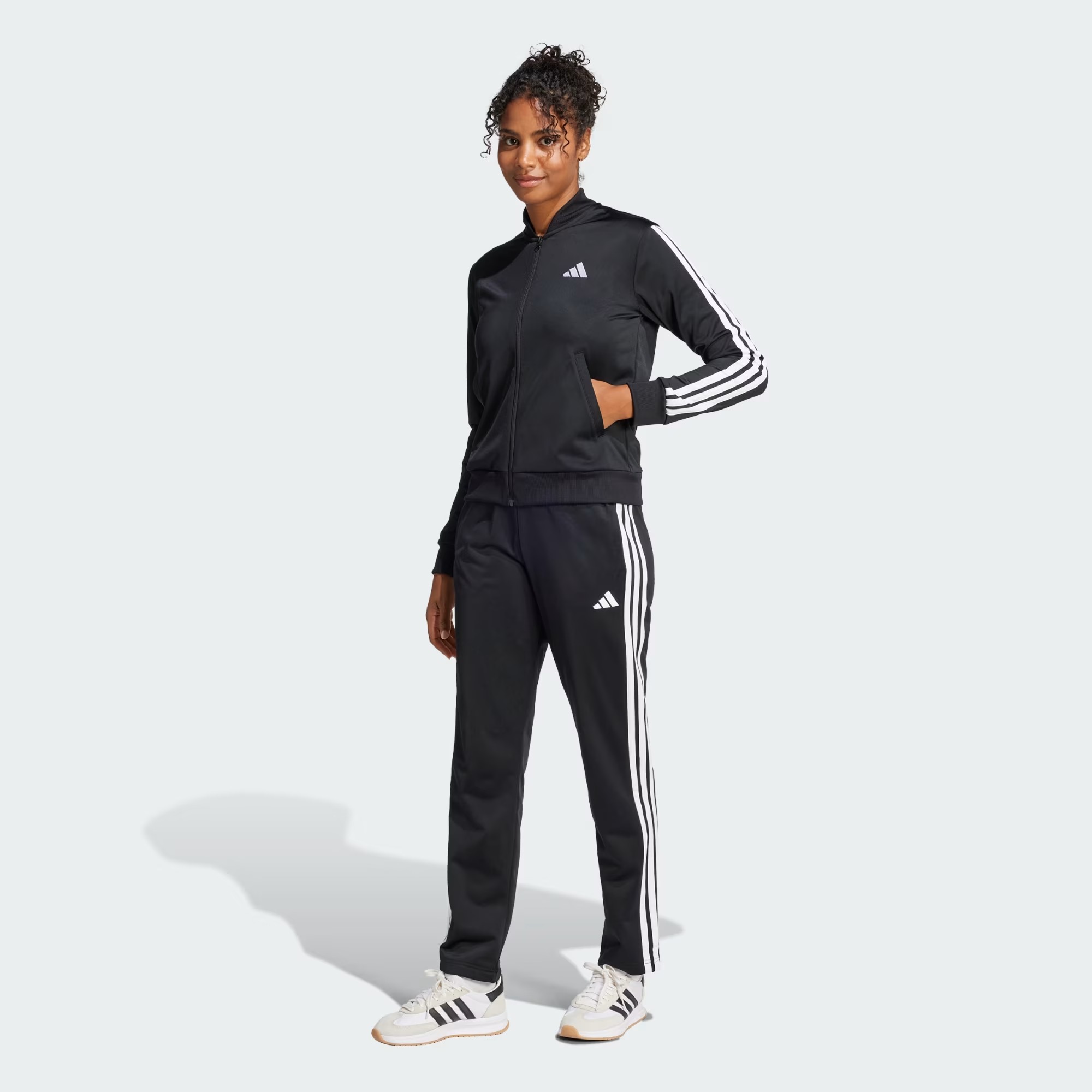 Adidas Essentials 3-Stripes Track Suit Kadın Eşofman Takımı JD5434 (JD5434) Siyah