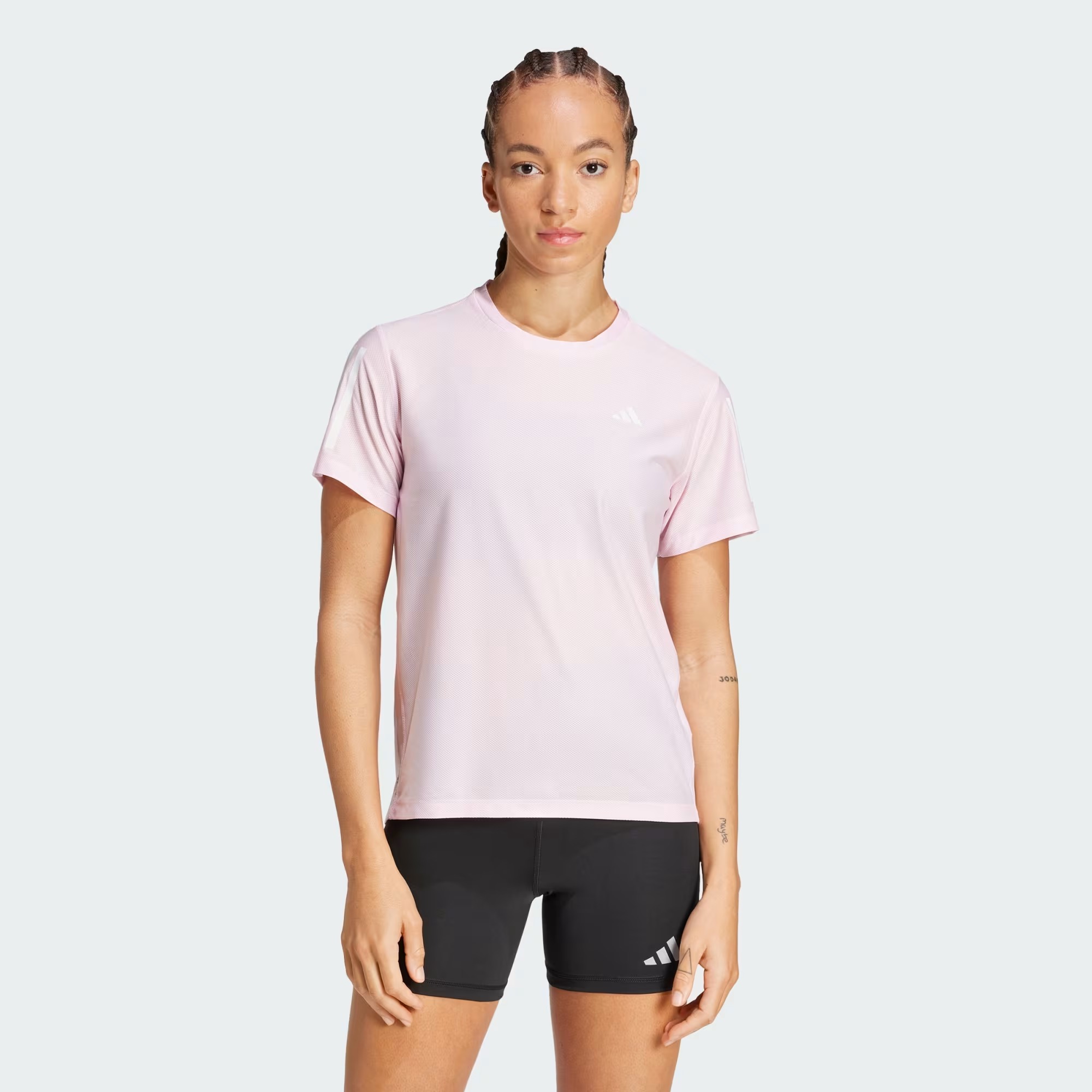 Adidas Own The Run Kadın T-shirt JD6433 (JD6433) Pembe