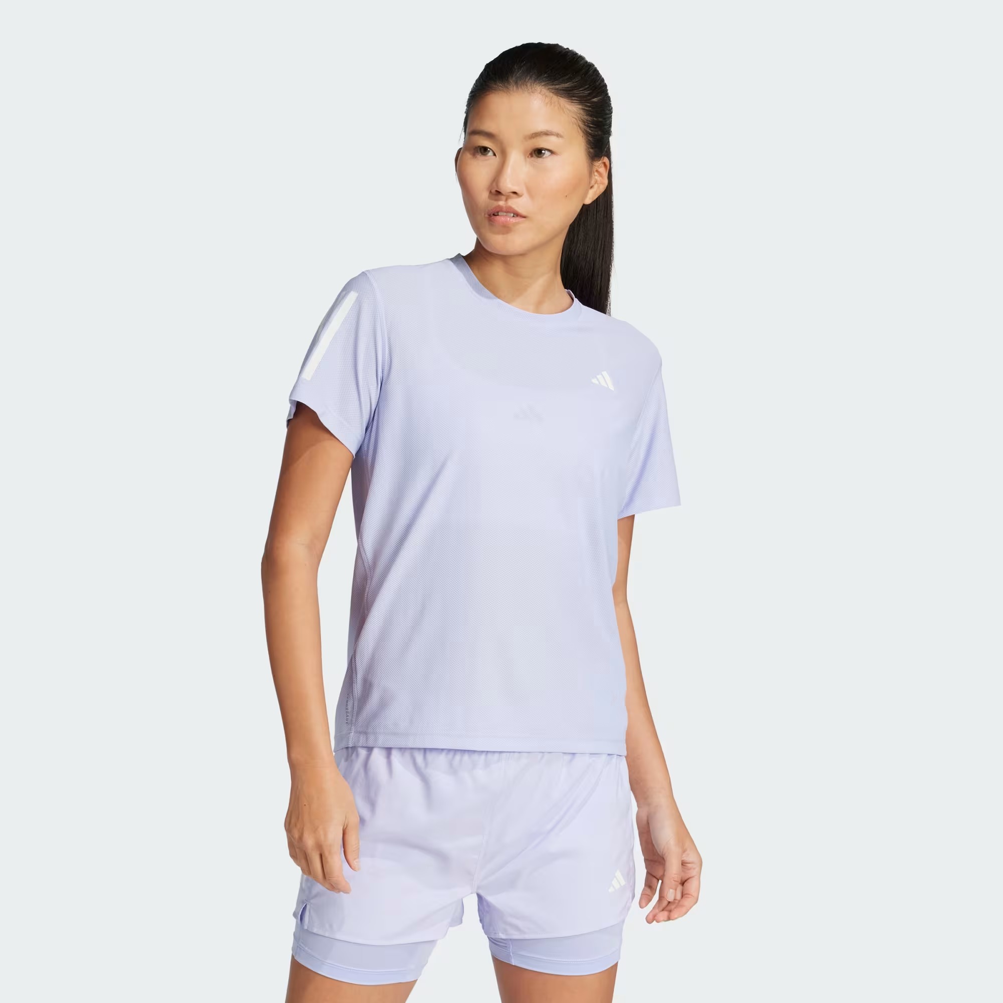 Adidas Own The Run Kadın T-shirt JD6435 (JD6435) Lila