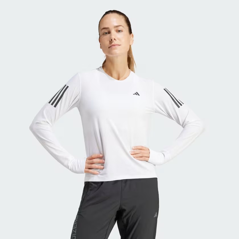 Adidas Own The Run Kadın Uzun Kollu T-shirt IK7437 (IK7437) Beyaz