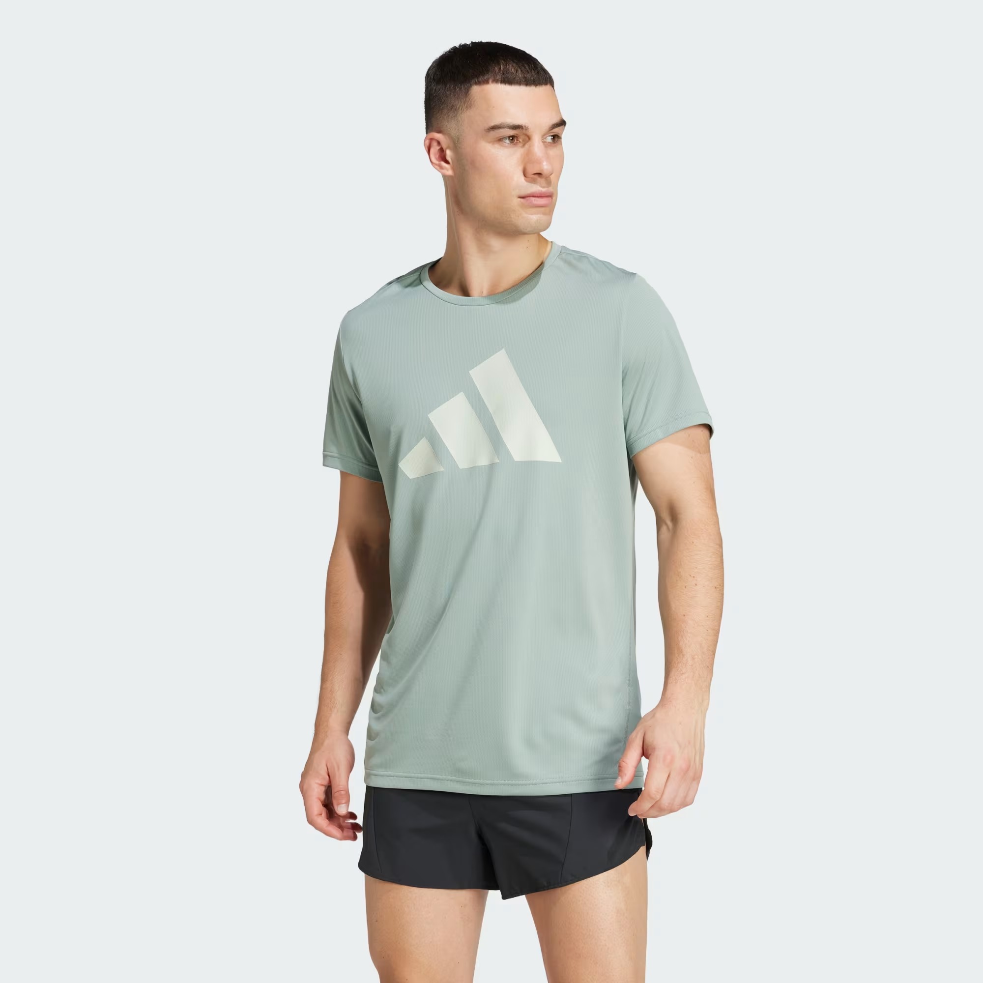 Adidas Run It Tee Erkek T-shirt JD2324 (JD2324) Yeşil