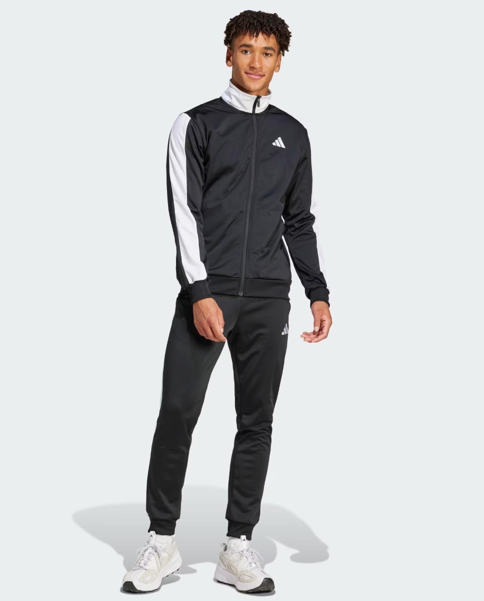 Adidas Sportswear Basic Tricot Colorblock Erkek Eşofman Takımı JI8896 (JI8896) Siyah