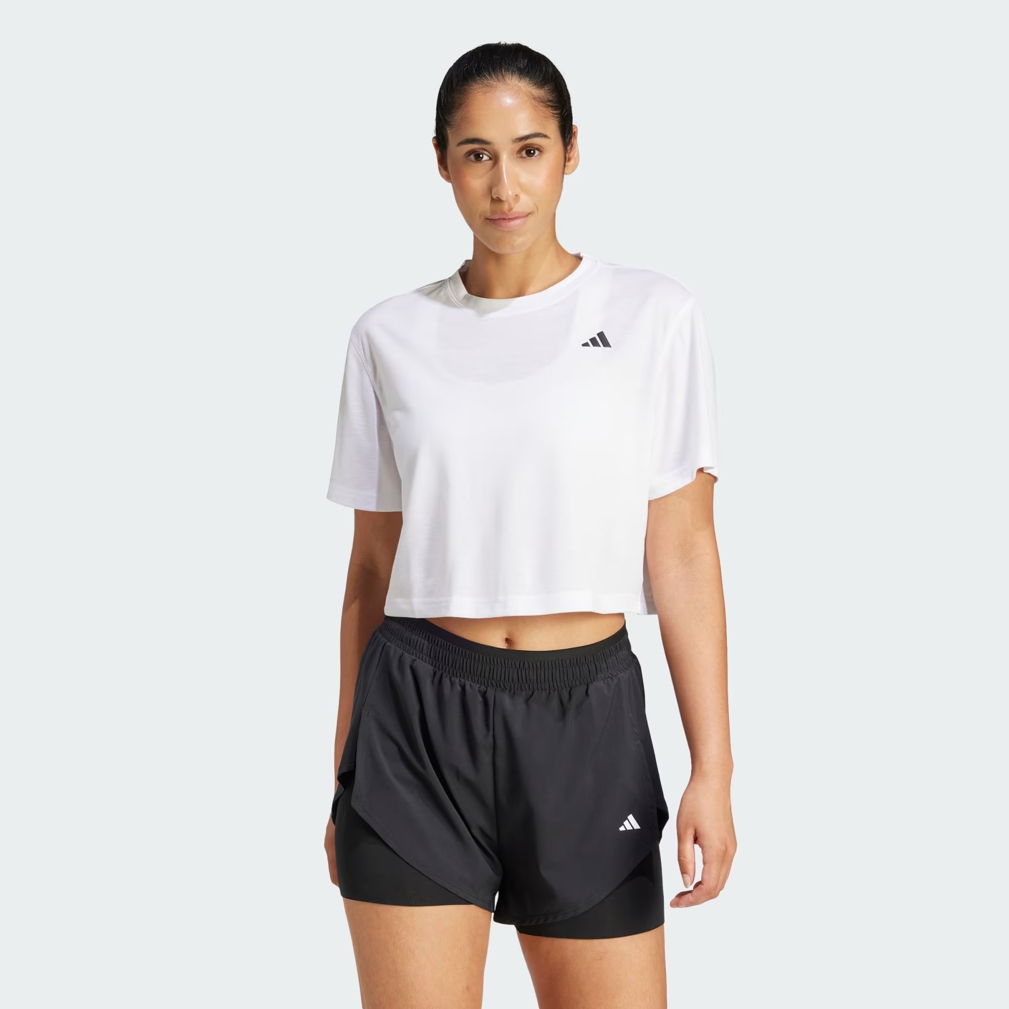 Adidas Tr-Es Boxy Workout Kadın T-shirt JC9556 (JC9556) Beyaz