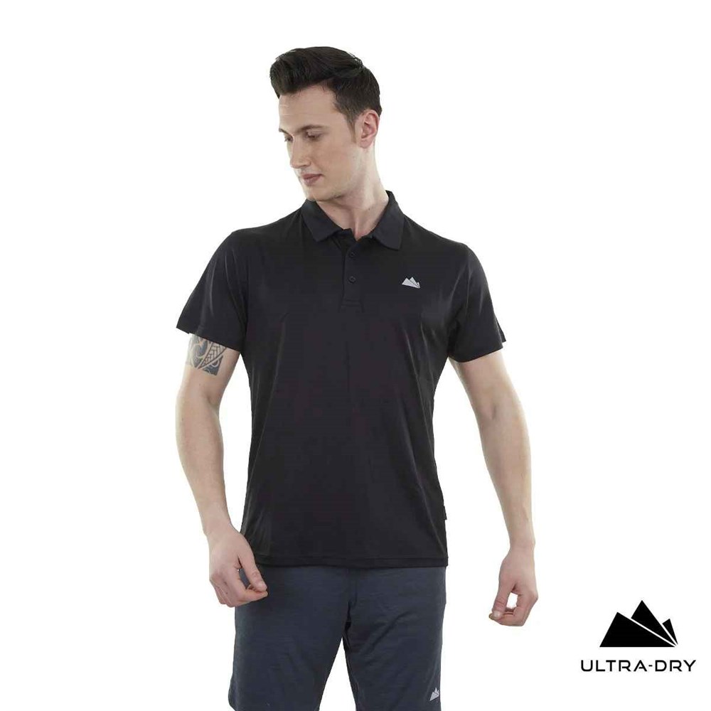 Alpinist Horizons Ultra Dry Erkek Polo T-Shirt (600613) Siyah