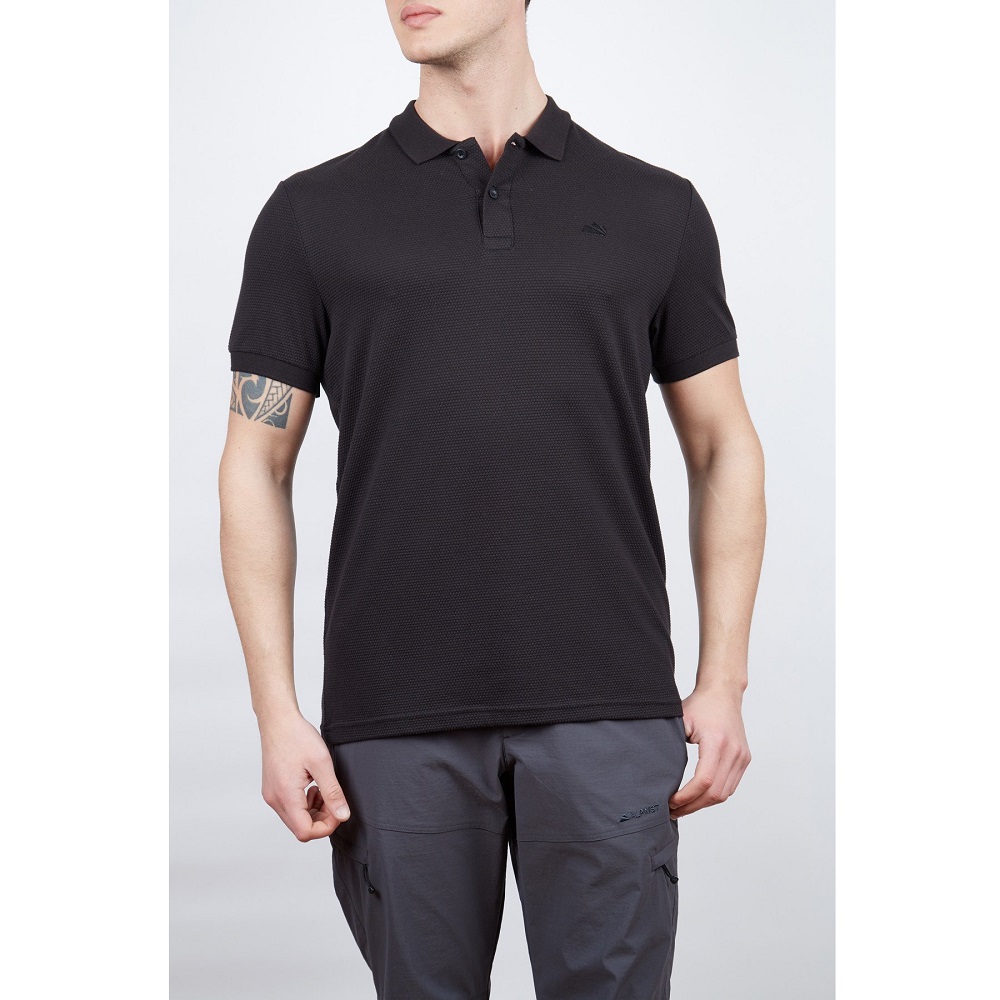 Alpinist Roc Erkek Polo T-Shirt (600603) Siyah