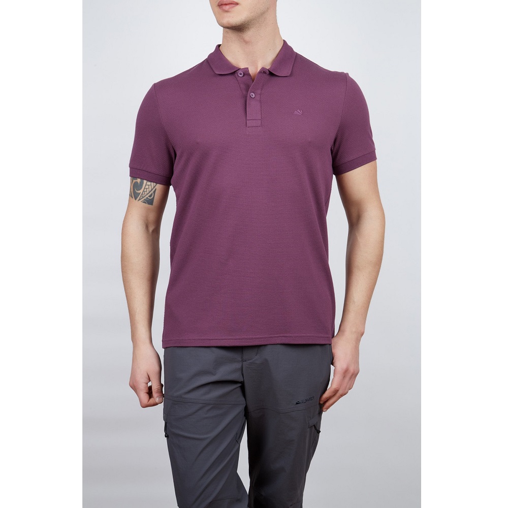 Alpinist Roc Erkek Polo T-Shirt (600603) Mürdüm