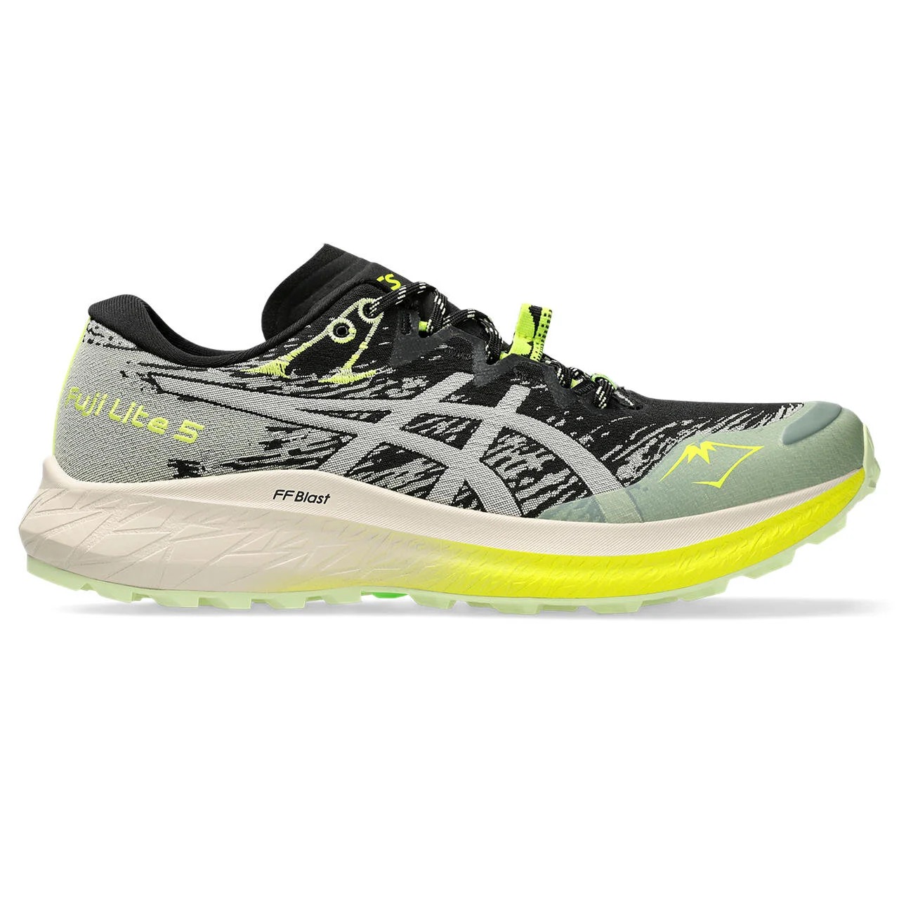 Asics Fuji Lite 5 Kadın Outdoor Koşu Ayakkabısı 1012B690-001 (1012B690-001) Siyah