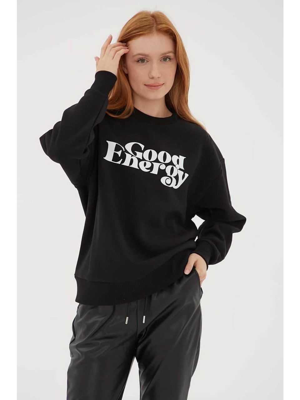 Fashion Friends Kadın Sweatshirt (24K0841K1) Siyah